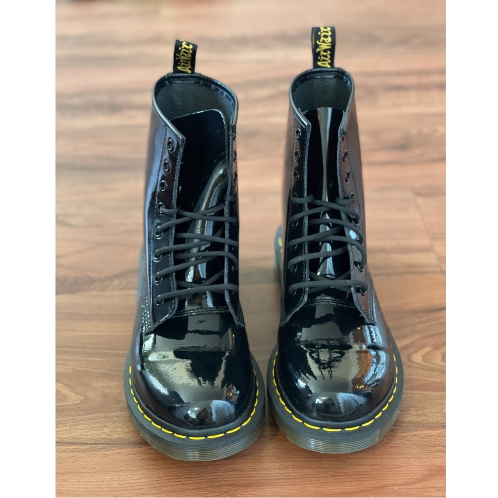 Womens Dr. Martens 1460 8-Eye Patent Boot - Black